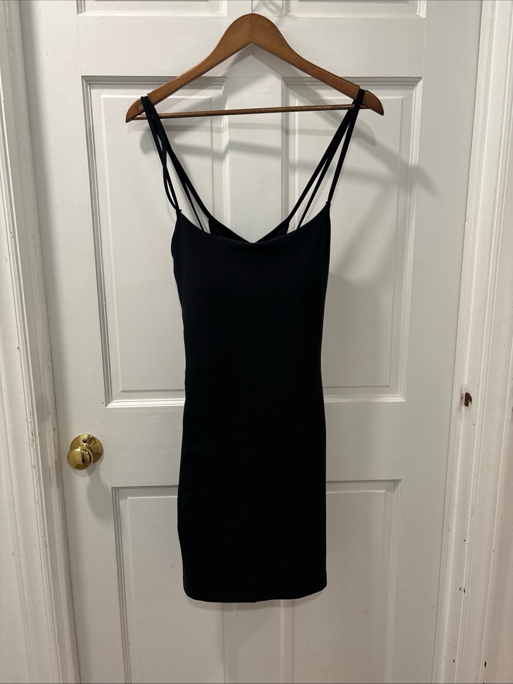 YPB Abercrombie & Fitch Women’s Sculptlux Athletic Dress Size XL Black NWOT - Picture 3 of 10